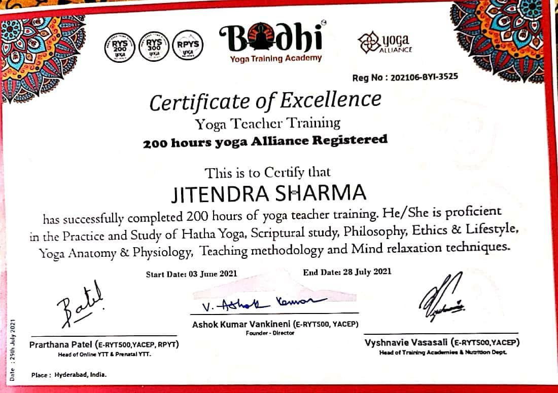 Jeetu Sharma certification