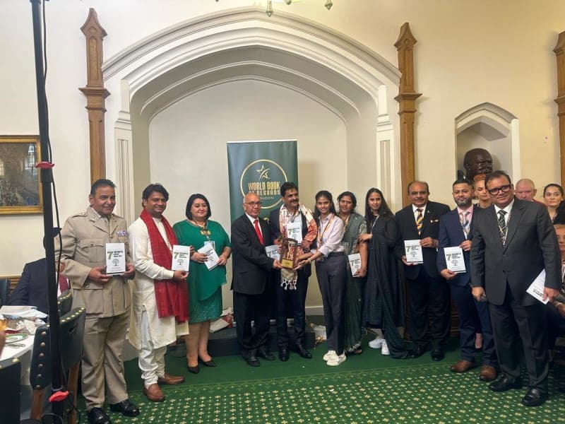 Jeetu Sharma at World Book of Records London book launch